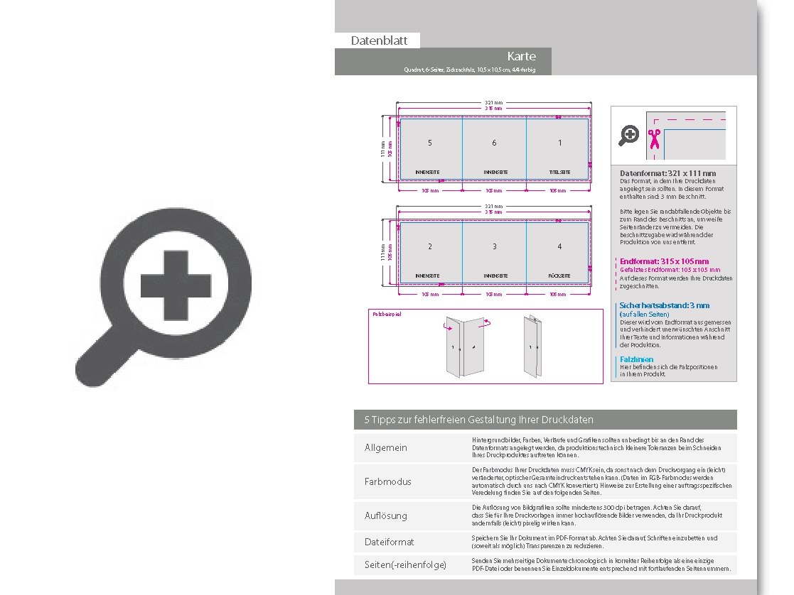 Product Bild geburtstagskarte__gefalzt_auf_quadrat_10_5_cm_x_10_5_cm__vertikaler_zickzackfalz__6-seitig